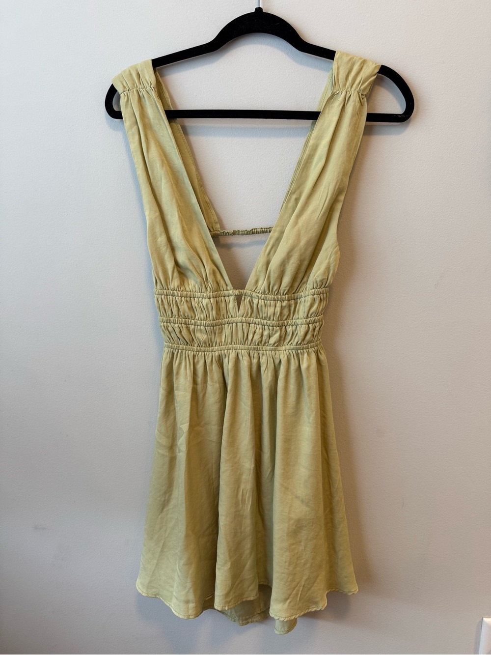 Soft Green Deep V Sundress